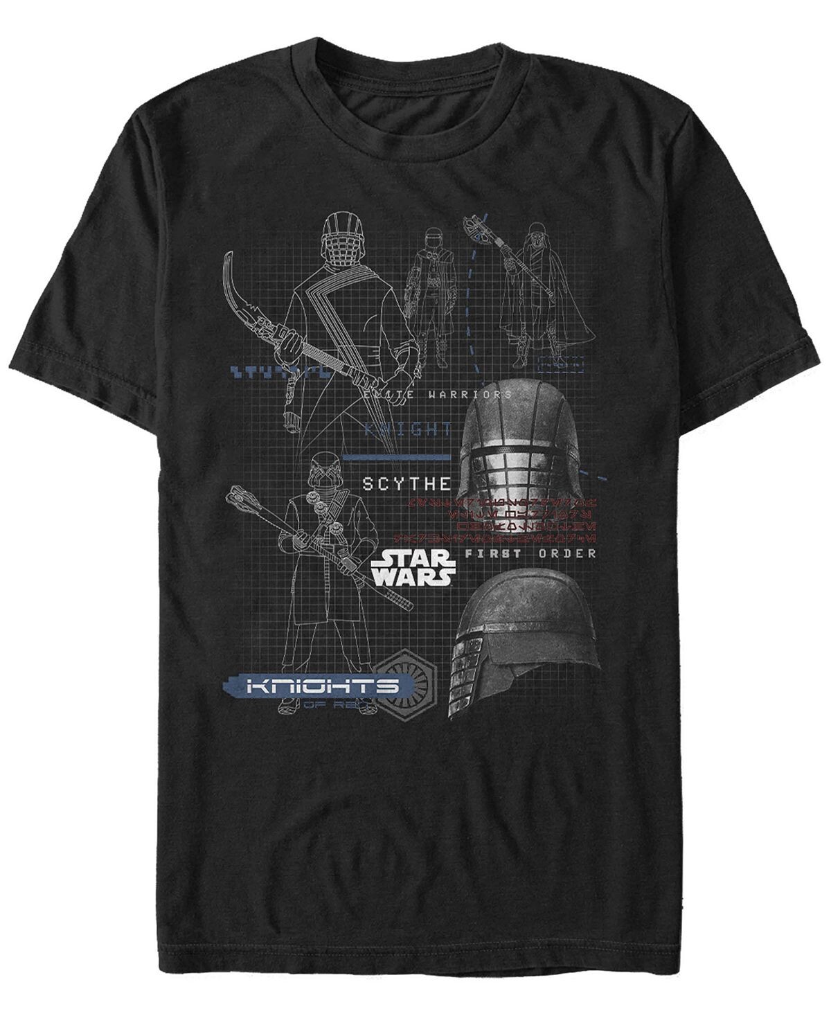 

Мужская футболка star wars episode ix knights of ren grid Fifth Sun, черный