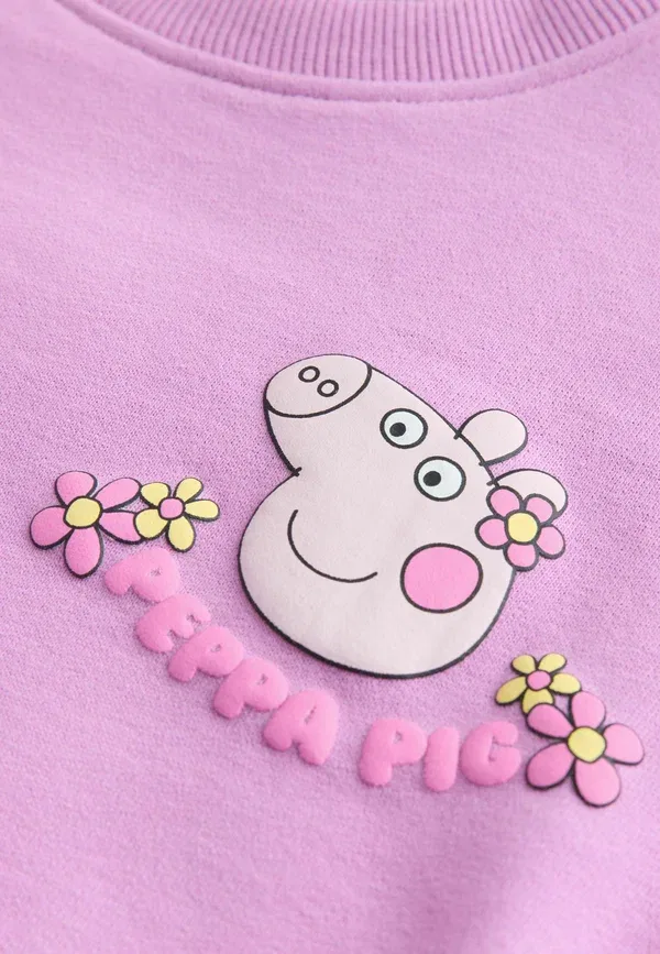 Комплект из худи и брюк с цветочным принтом Peppa Pig Next Purple, фиолетовый — фото 4