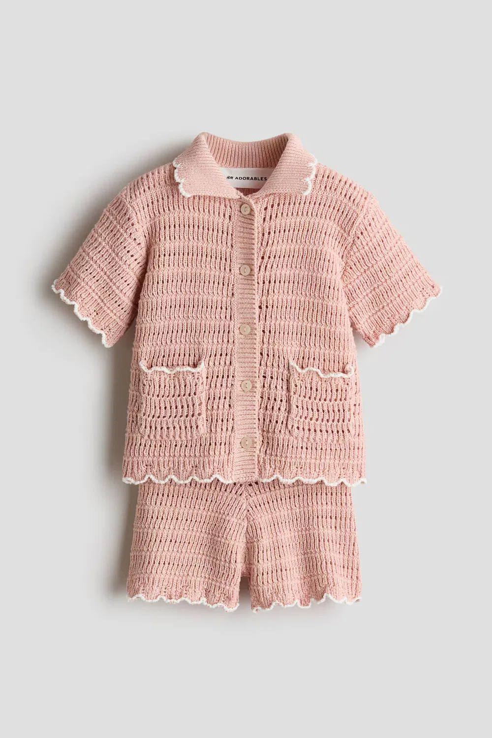 Комплект из двух предметов, имитирующий вязание крючком H&M, Helles Mattrosa — фото 4