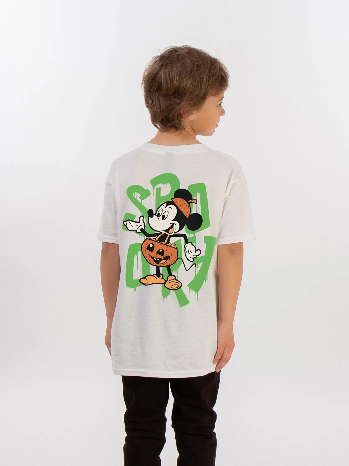 Футболка с принтом Mickey Mouse Halloween Rags & Rascals, белый — фото 2