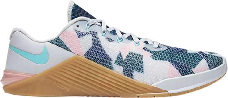 

Кроссовки Nike Metcon 5 'Football Grey Aurora Green', серый
