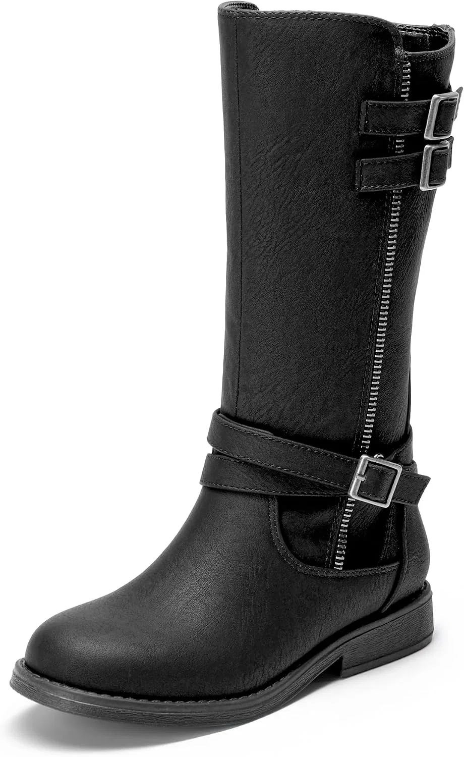 Детские сапоги для девочек с высоким голенищем DREAM PAIRS, Black-Nubuck