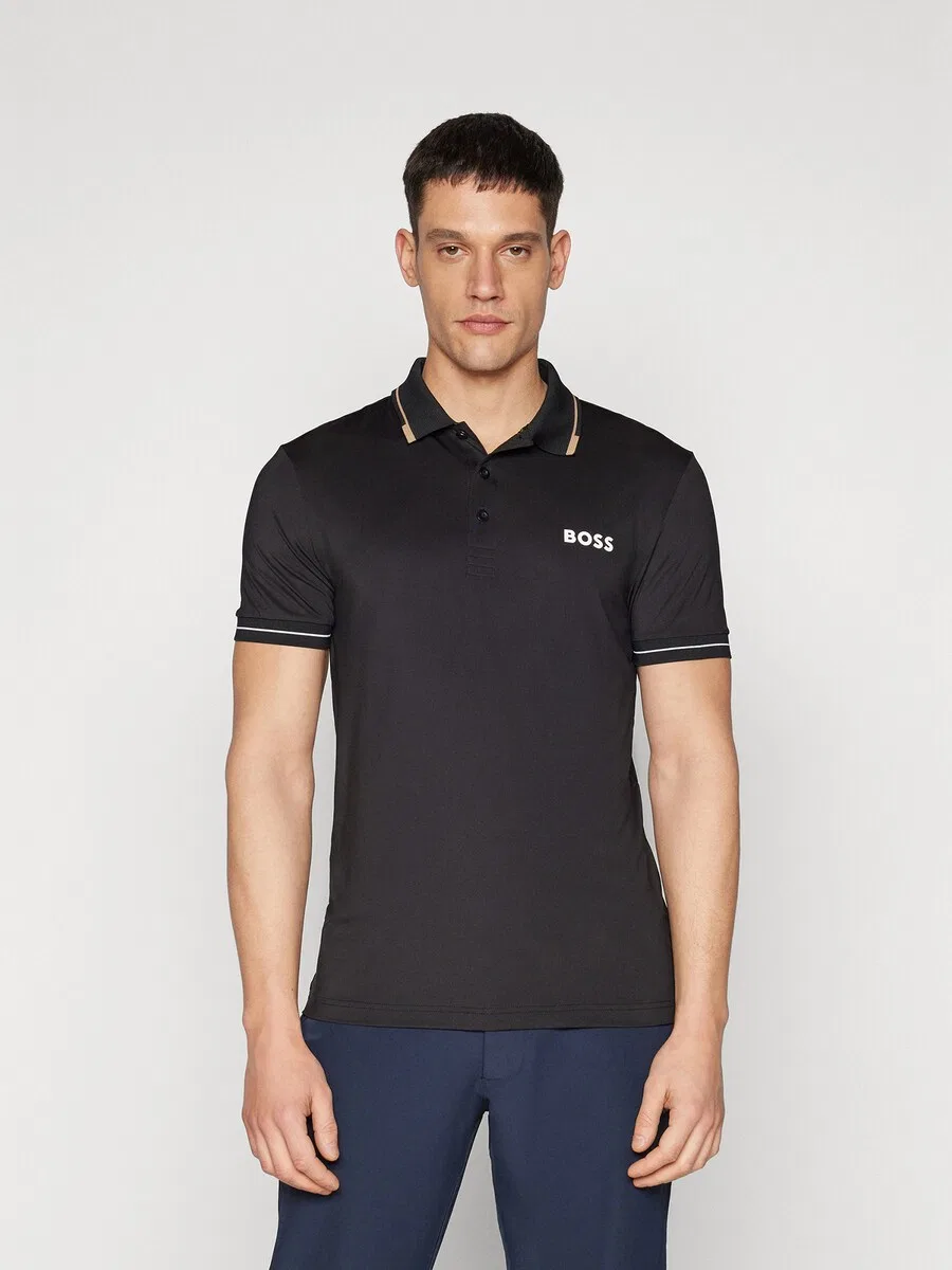 Спортивная футболка BOSS Performance Shirt 'Paul Pro' черного цвета — фото 2