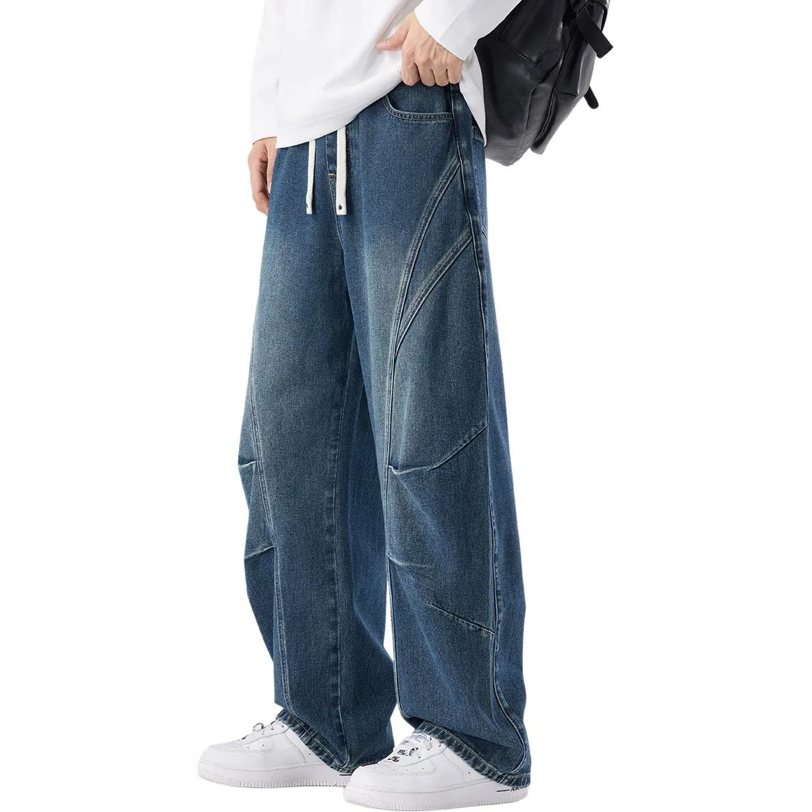 Детские джинсы с широкими штанинами Vintage Blue Tonlion