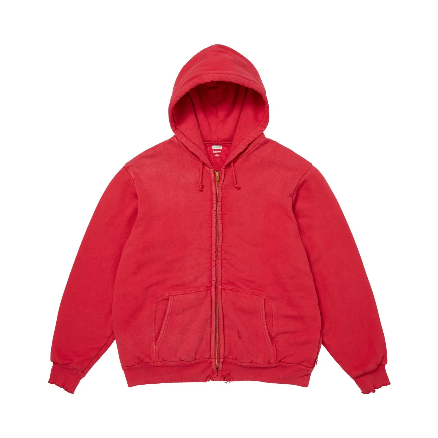 Свитшот на молнии с капюшоном Supreme x A.Presse Vintage, Red