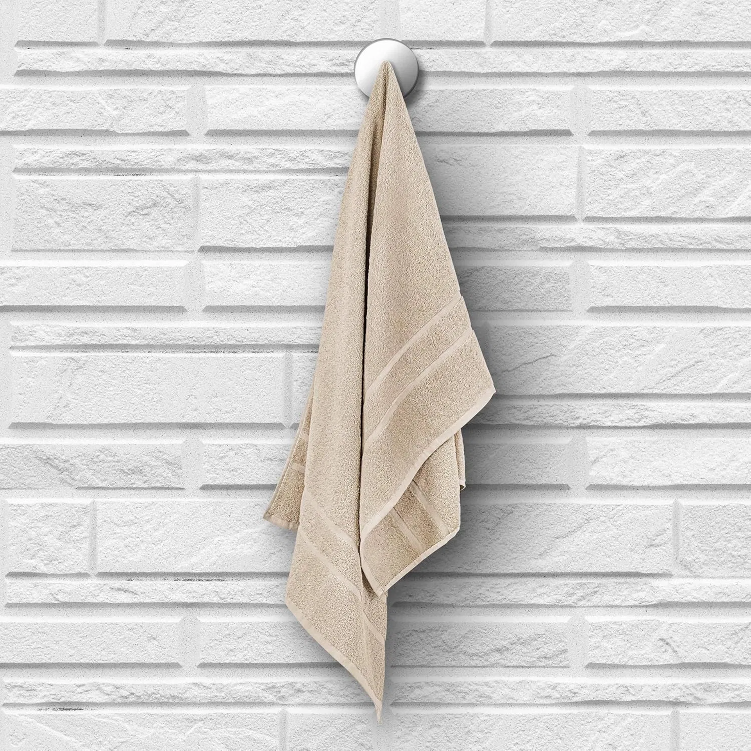 Полотенца для гостей Премиум, StickandShine, набор 6 шт, 30x50 см, 500 г/м², 100% хлопок, Sand Cream Stickandshine Inh. Christian Müller — фото 3