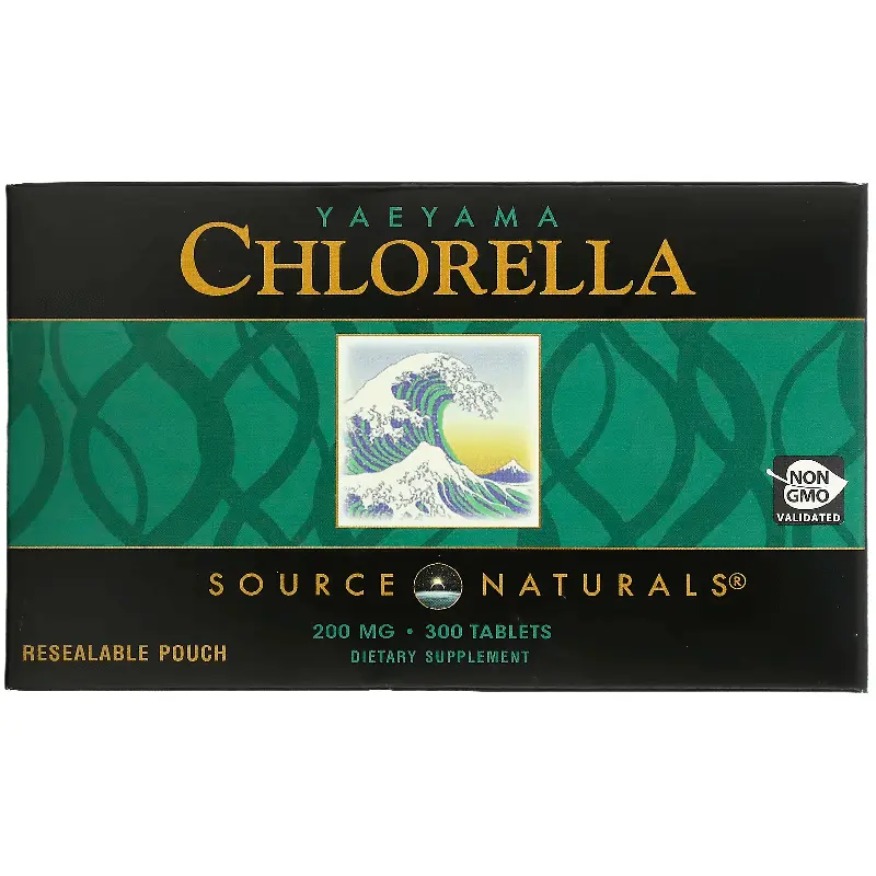 

Хлорелла Source Naturals Yaeyama Chlorella 200 мг, 300 таблеток