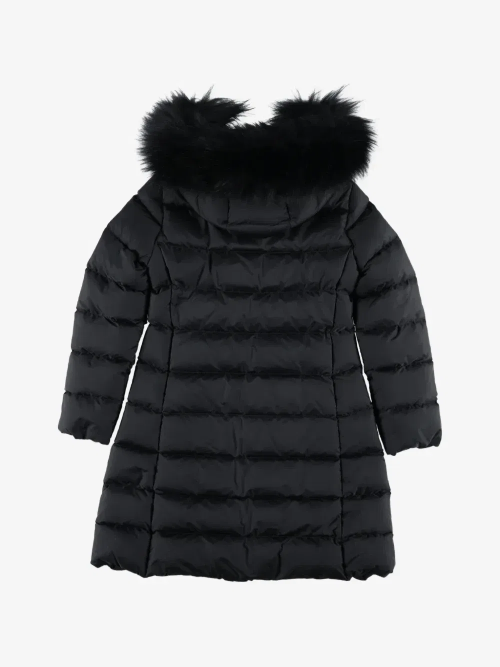 Длинный пуховик Moncler Enfant, черный — фото 2