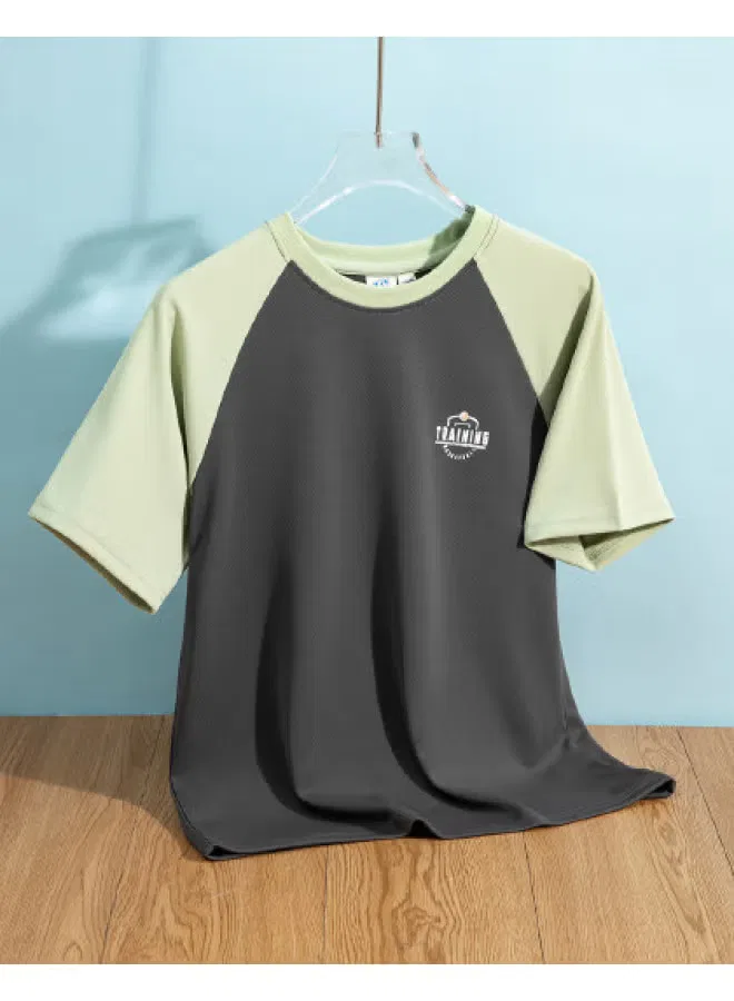 Футболка с коротким рукавом для мальчиков, быстросохнущая, модель 2025 Summer Youth Athletic Tee, Jeanswest, серый