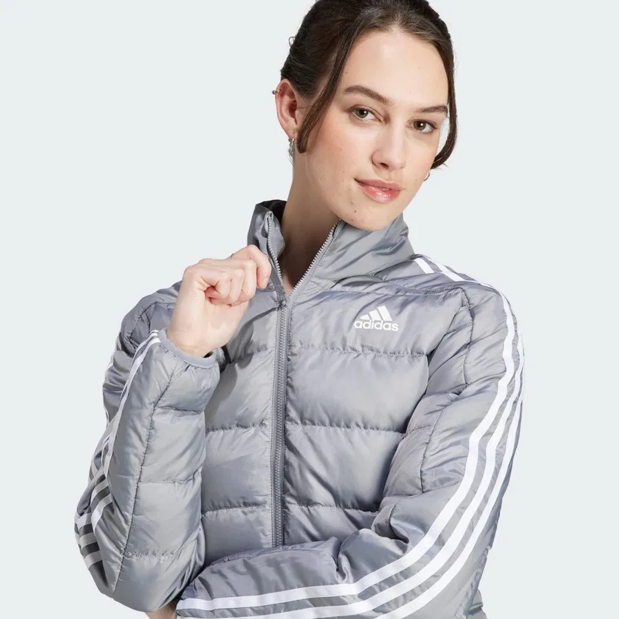 Спортивная куртка с принтом 3-Stripes adidas, Серый — фото 4