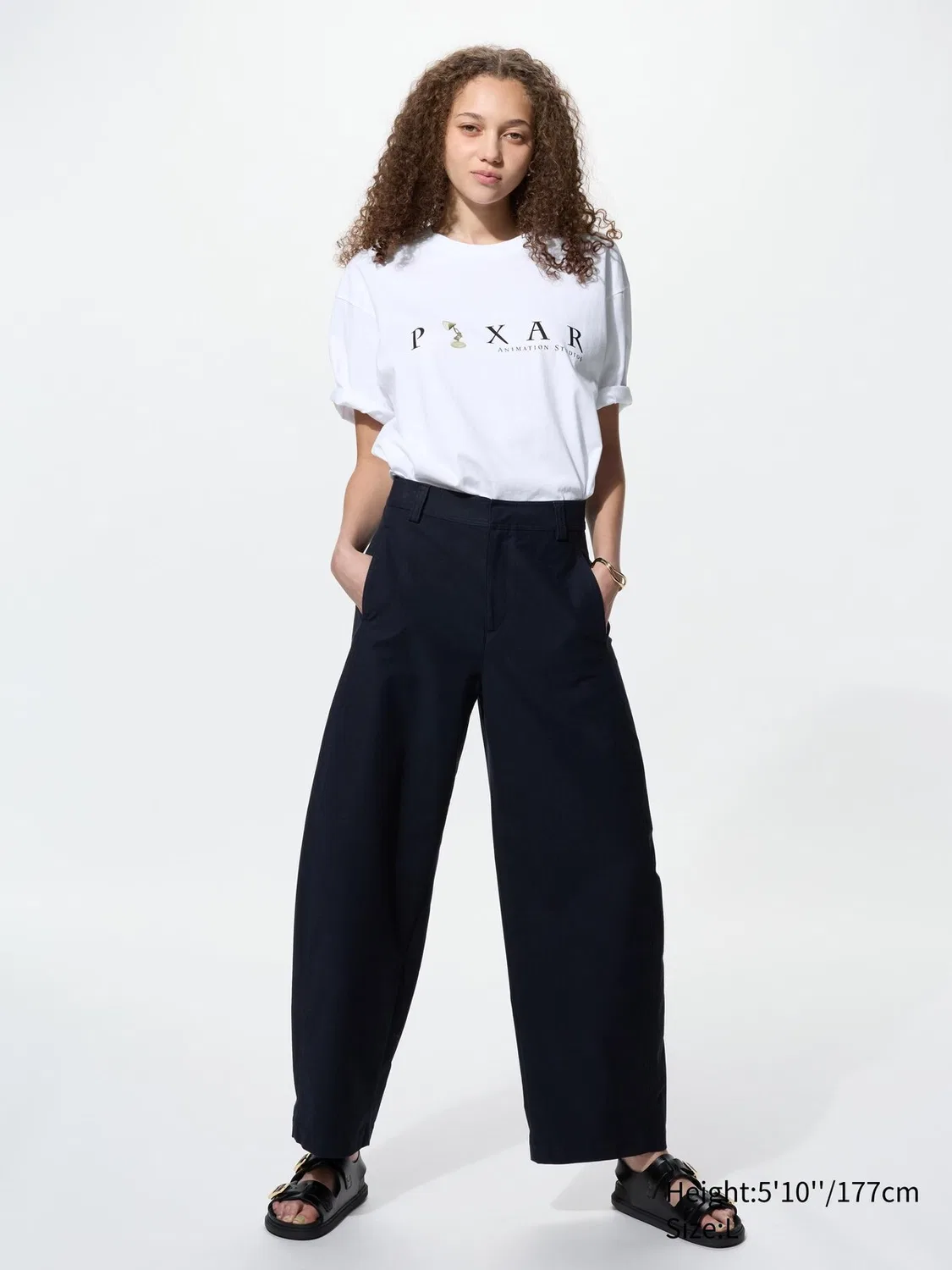 Футболка Uniqlo Pixar, с принтом анимации, белый — фото 3