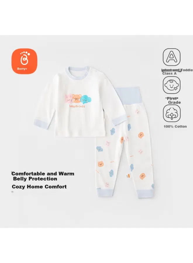 Комплект детской домашней одежды с высокой посадкой Babyprints, синий