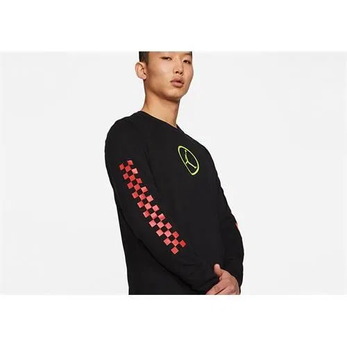 Мужская футболка с длинным рукавом Jordan Moto Inspiration Nike, Цвет Schwarz — фото 3