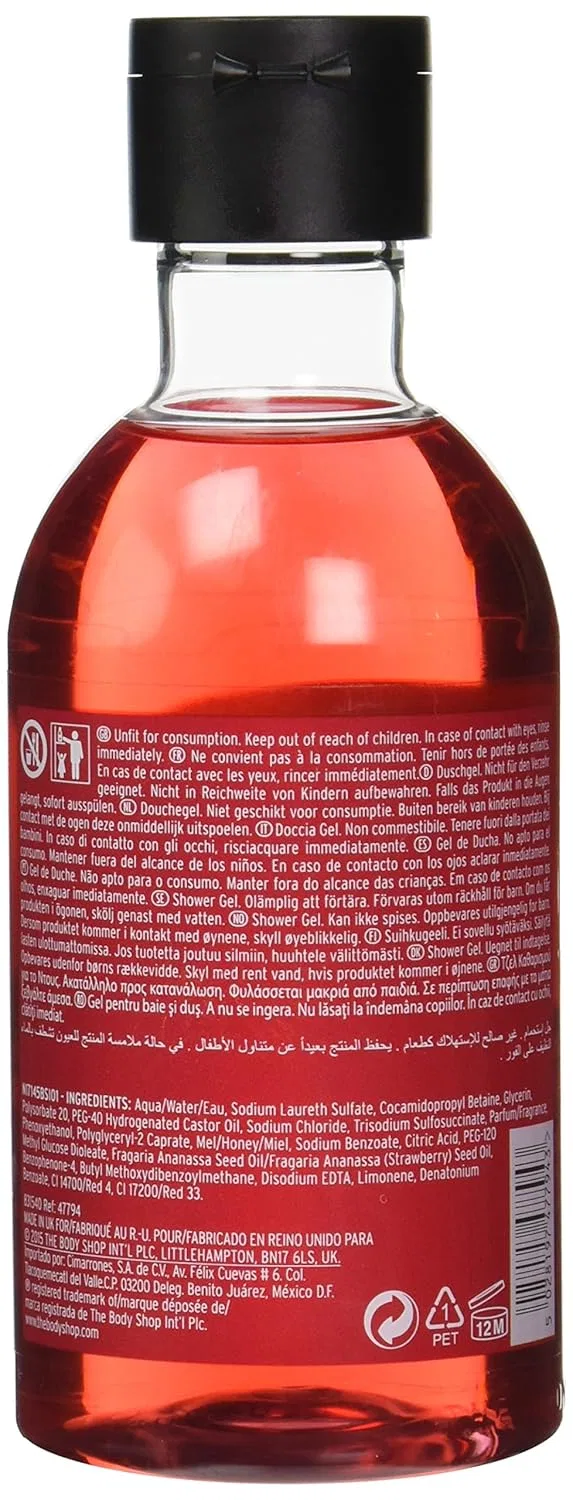 Гель для душа Strawberry, The Body Shop, 250 мл — фото 2