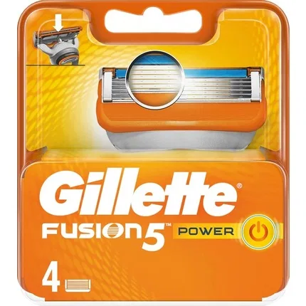 Сменные лезвия для бритвы Gillette Fusion Power, 4 шт.