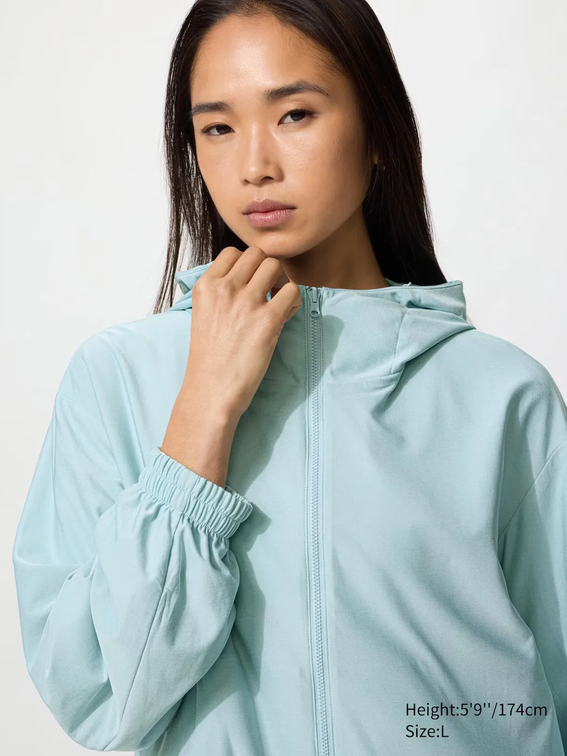 Парка Uniqlo, двусторонняя, светло-голубой — фото 4