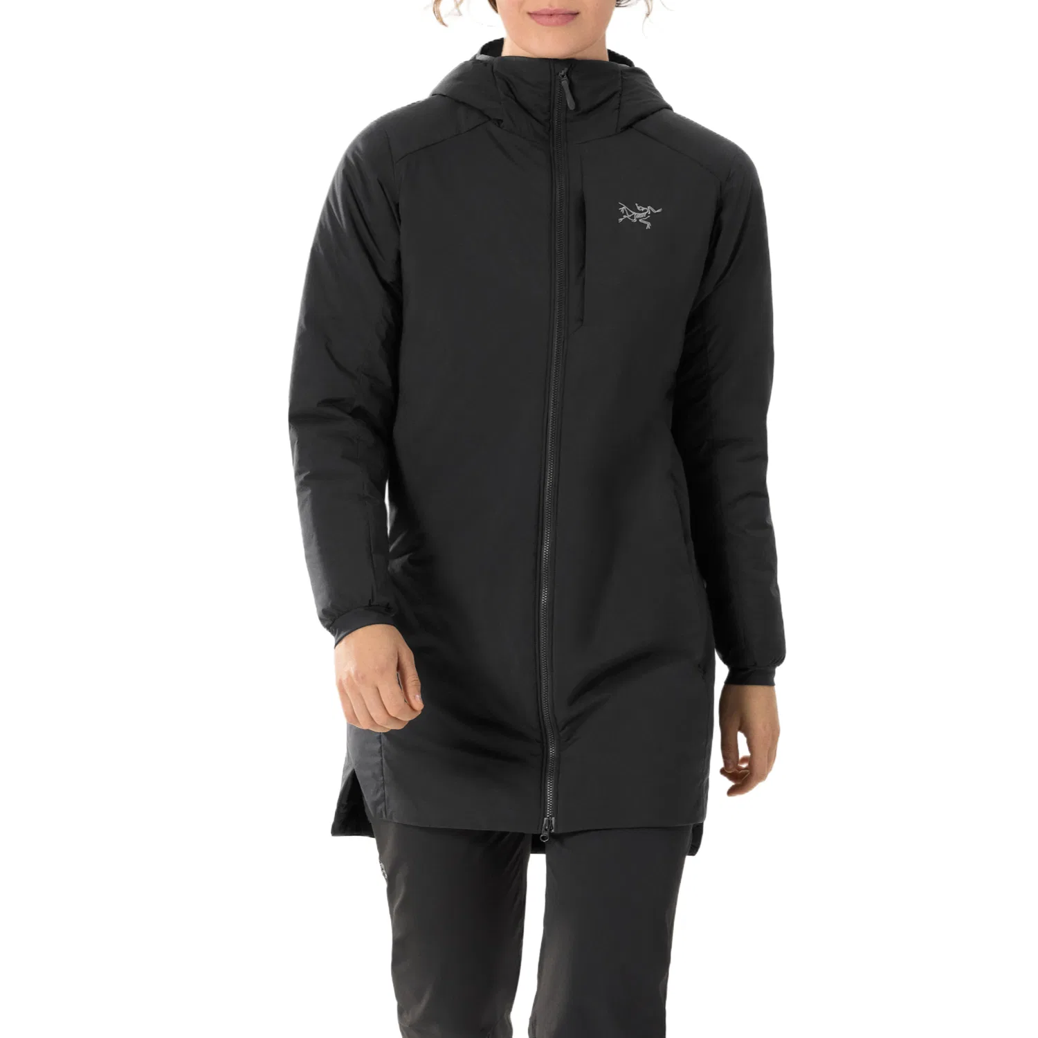 Женская куртка-пуховик с утеплителем Atom Arcteryx, Black — фото 2