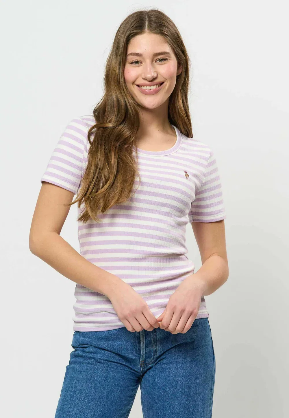 Футболка Uwcarla - футболка с принтом U.S. Polo Assn., Pastel Lilac