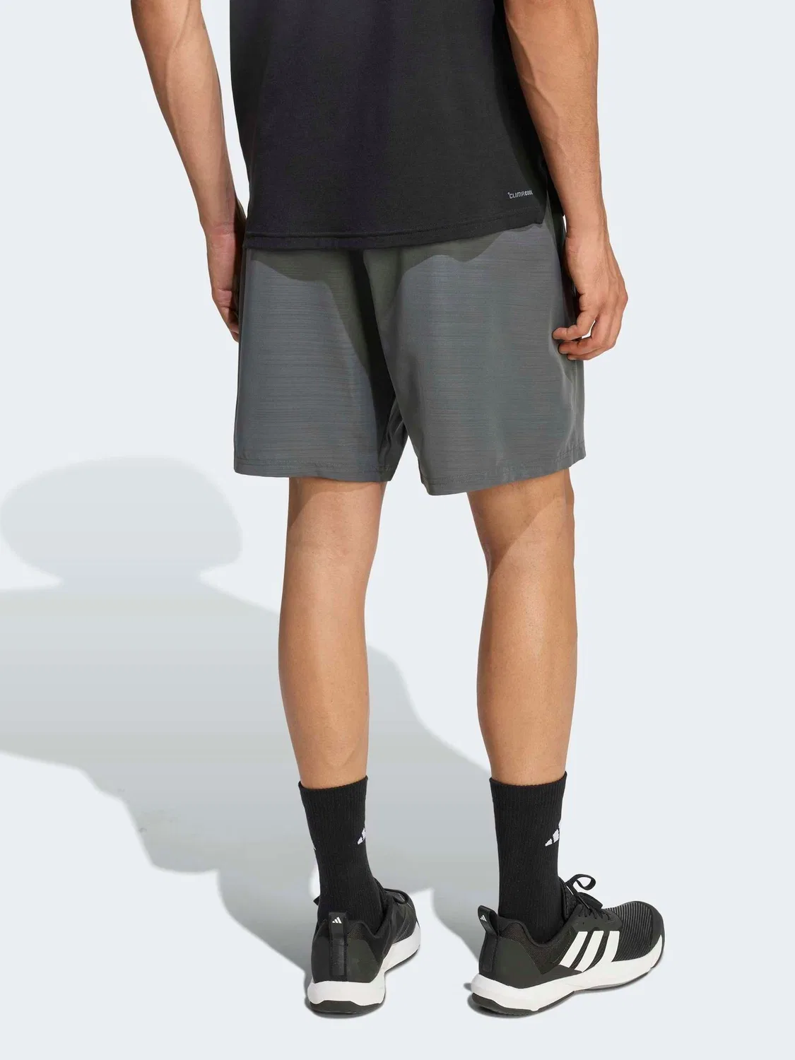 Шорты тренировочные Workout Essentials Base Melange Woven adidas, черный — фото 2