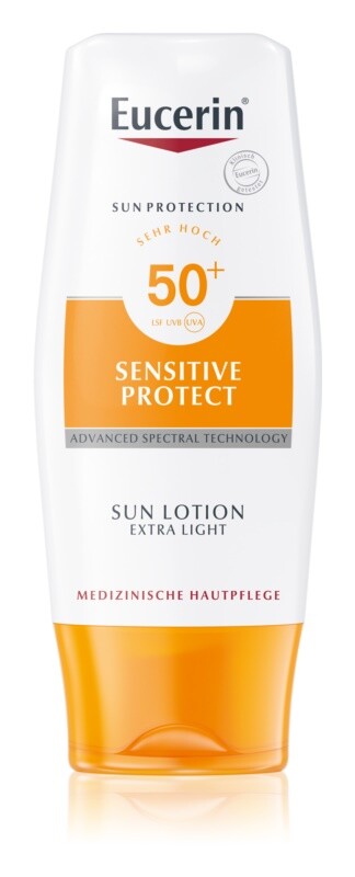 

Суперлегкий солнцезащитный лосьон SPF 50+ Eucerin Sun Sensitive Protect