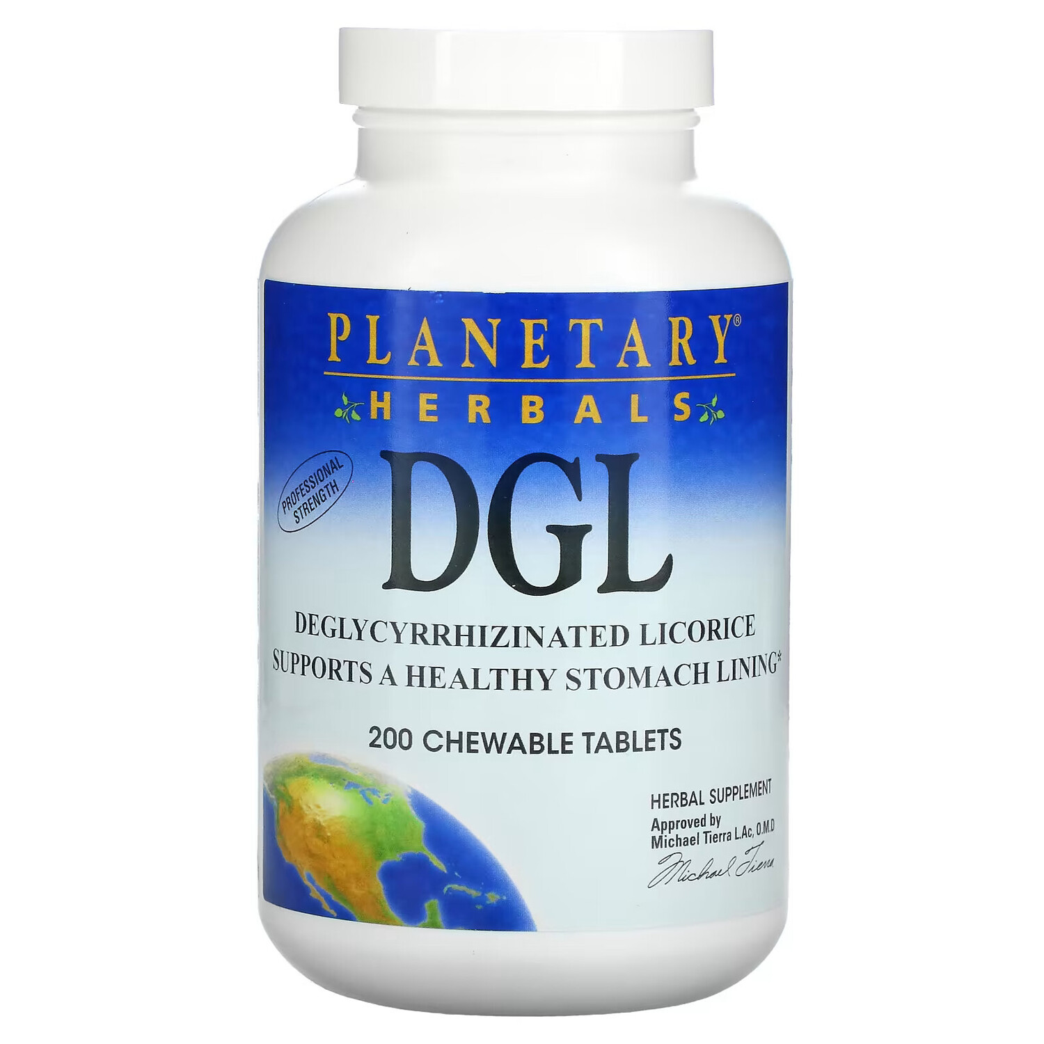 

Planetary Herbals, DGL, глицирризинат солодки, 200 жевательных таблеток