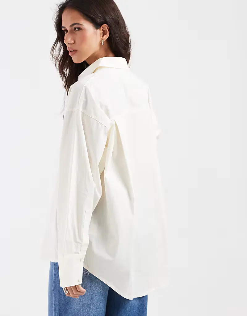 Рубашка с длинным рукавом Adidas Originals, кремовый — фото 4