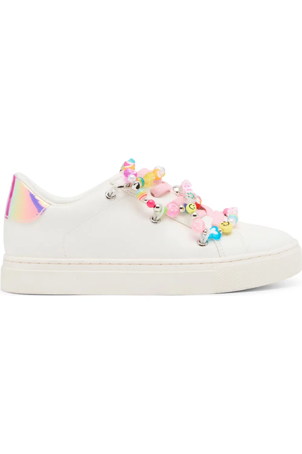 Кроссовки детские с подвесками и бусинами Jhushed Steve Madden, белый