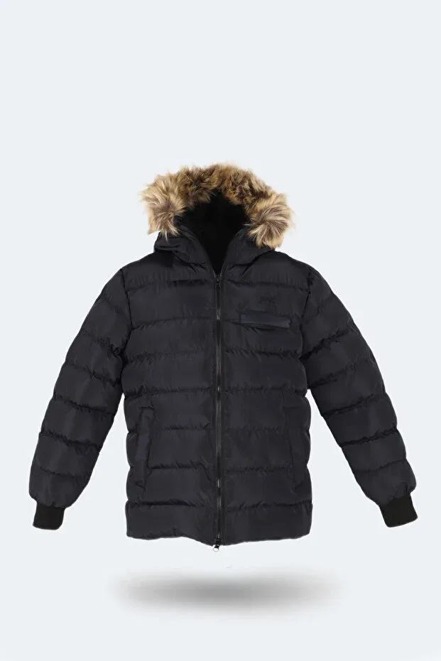 Детская куртка-пуховик с капюшоном для девочек Calisto Slazenger, Navy Blue