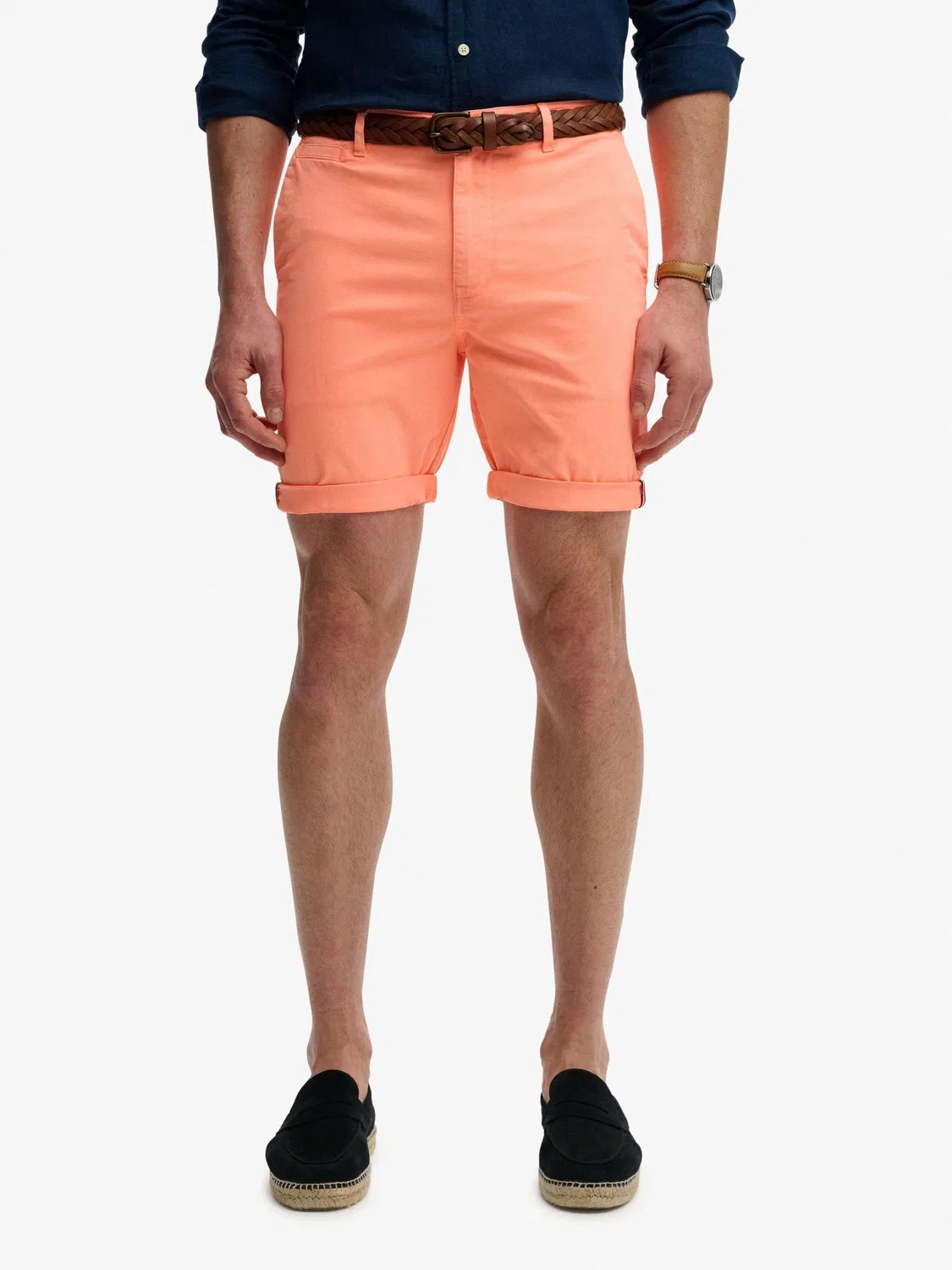Шорты чинос Regular Slim Fit Superdry, Оранжевый — фото 2
