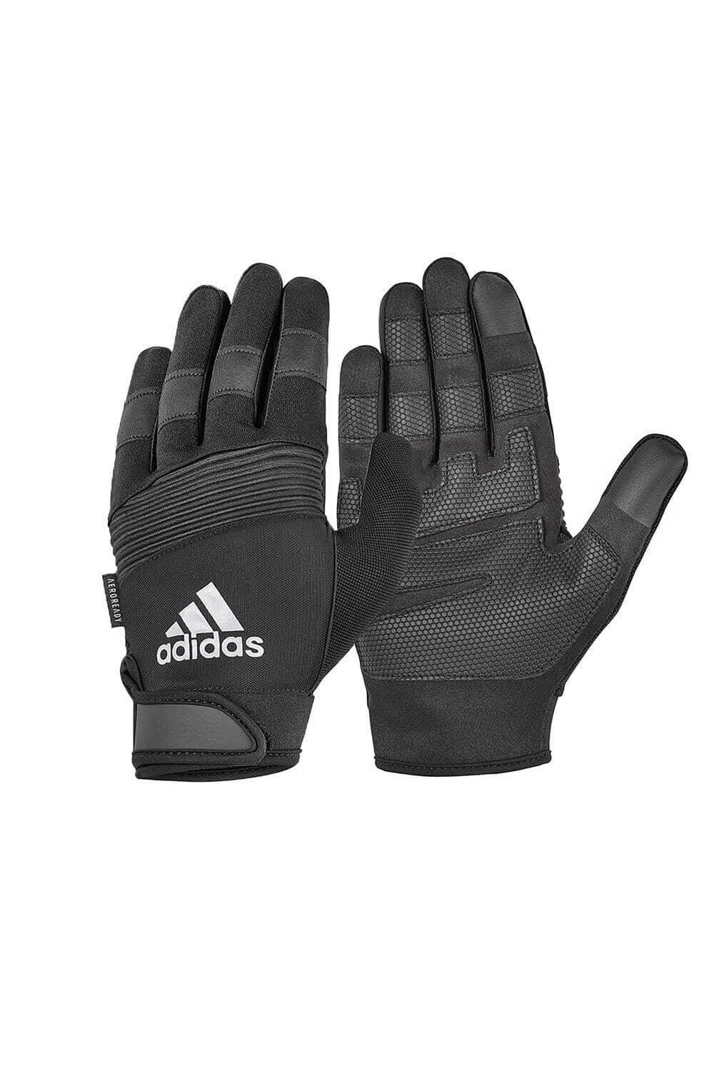 

Мужские перчатки для спортзала с полными пальцами Adidas, черный