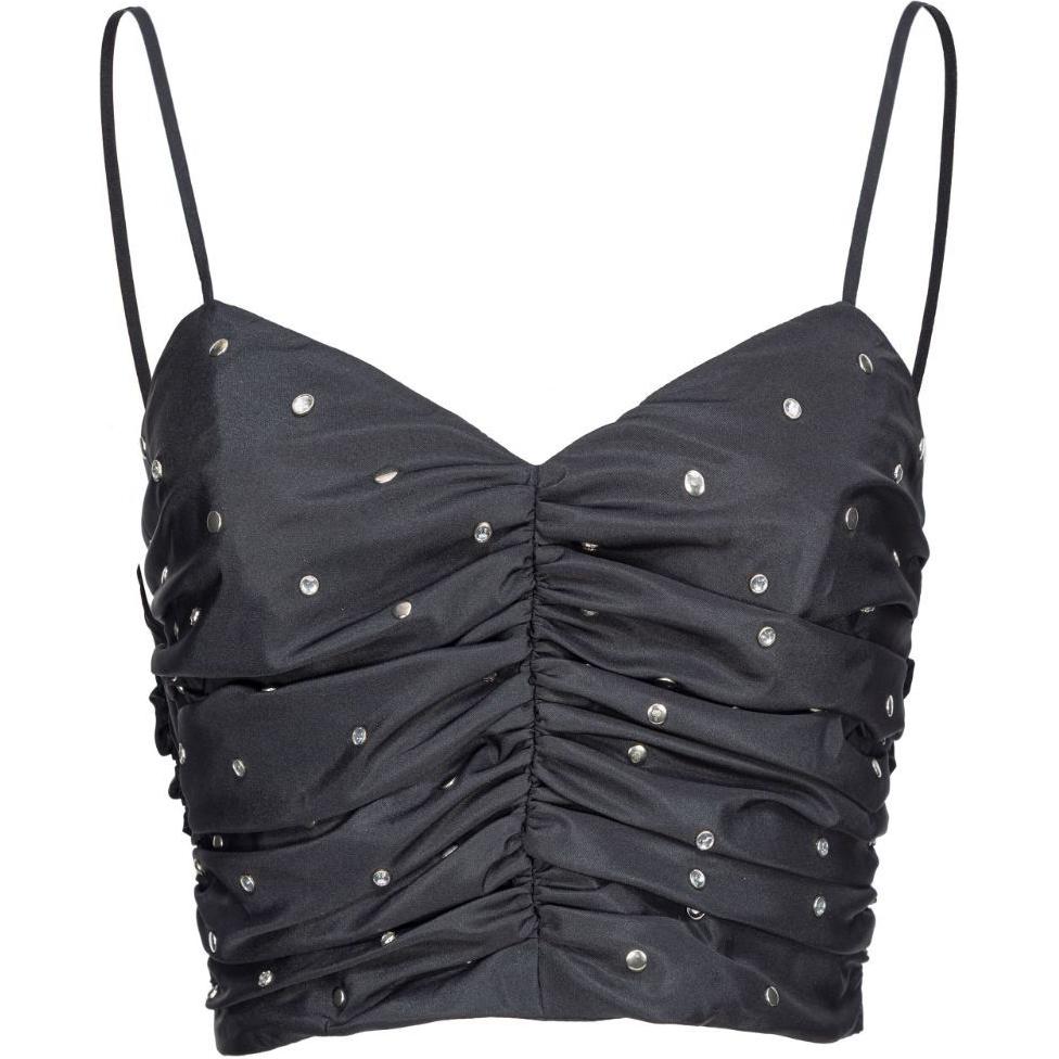 

Топ Nevace с декоративными элементами и сборками PINKO, черный