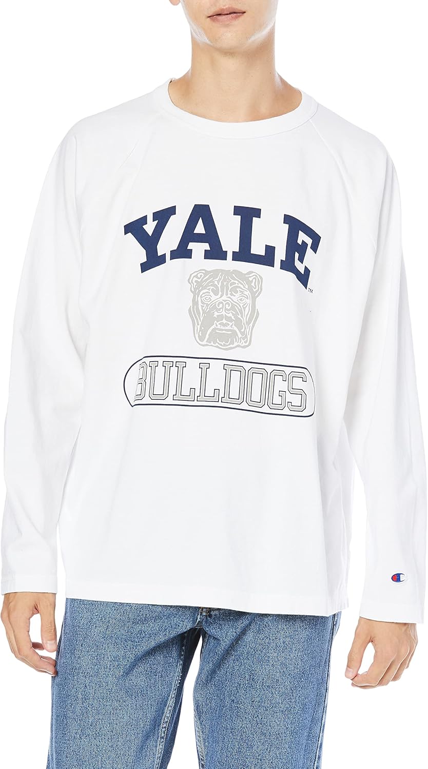 

Мужская футболка с длинным рукавом реглан Champion T1011, производство США, C5-U406, белый