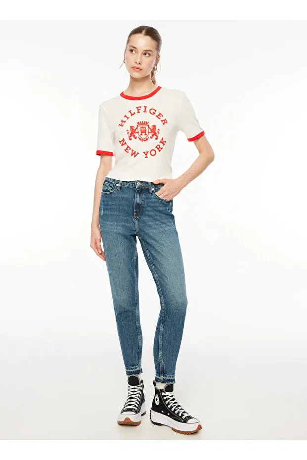 Женские джинсы скинни с высокой посадкой Tommy Hilfiger, Indigo — фото 2