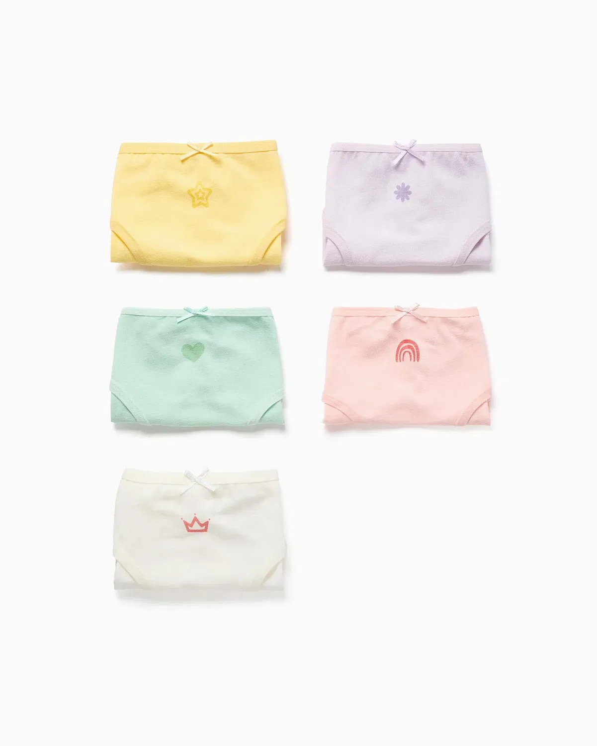 Детские трусики для девочек хлопковые комплект 5 шт Zippy, Multicolor