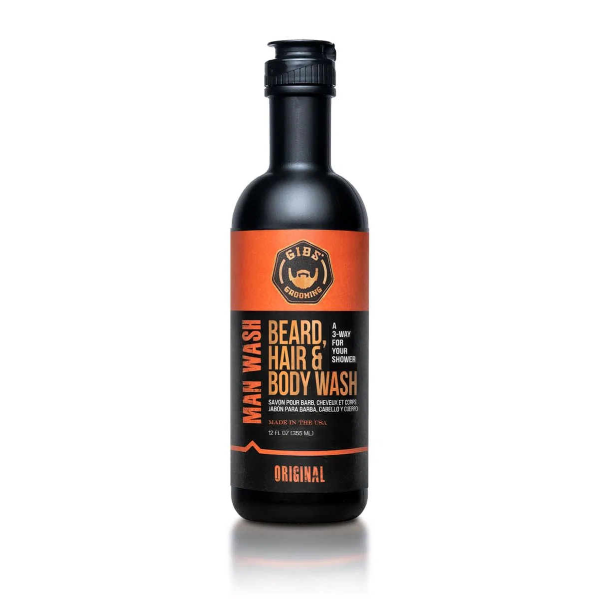 Гель для душа, лица и волос Man Wash BHB GIBS, 355 мл