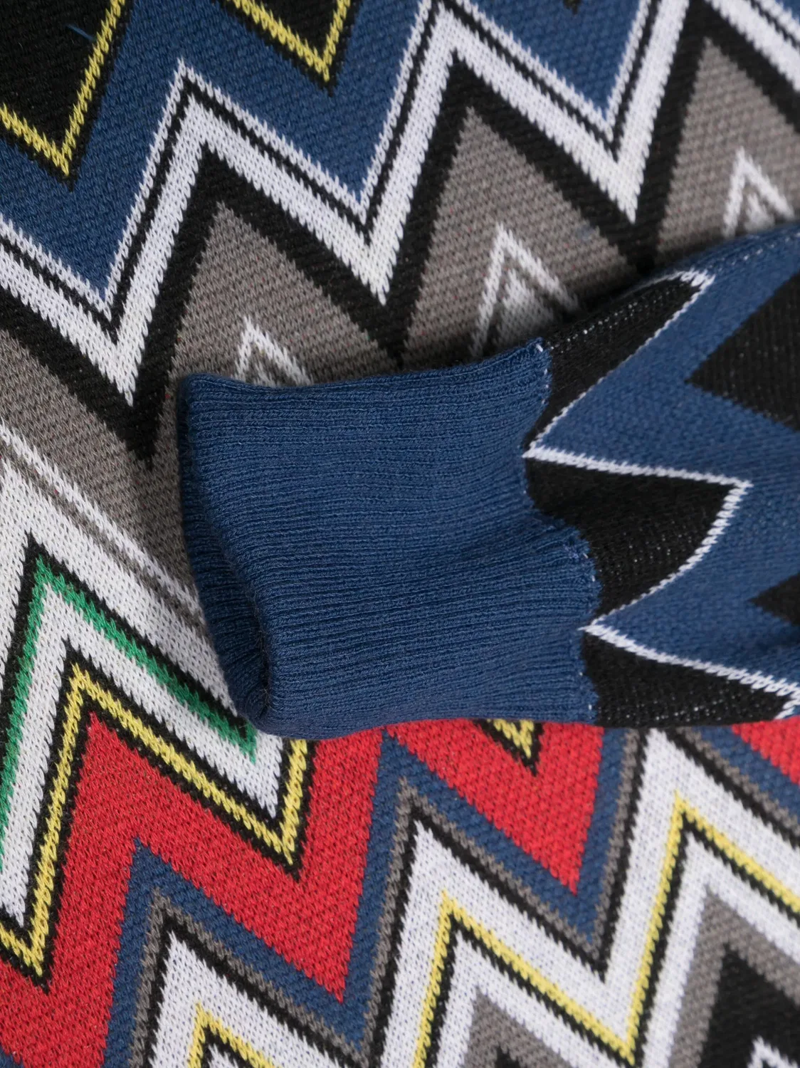 Джемпер с зигзагообразным плетением Missoni, синий — фото 2
