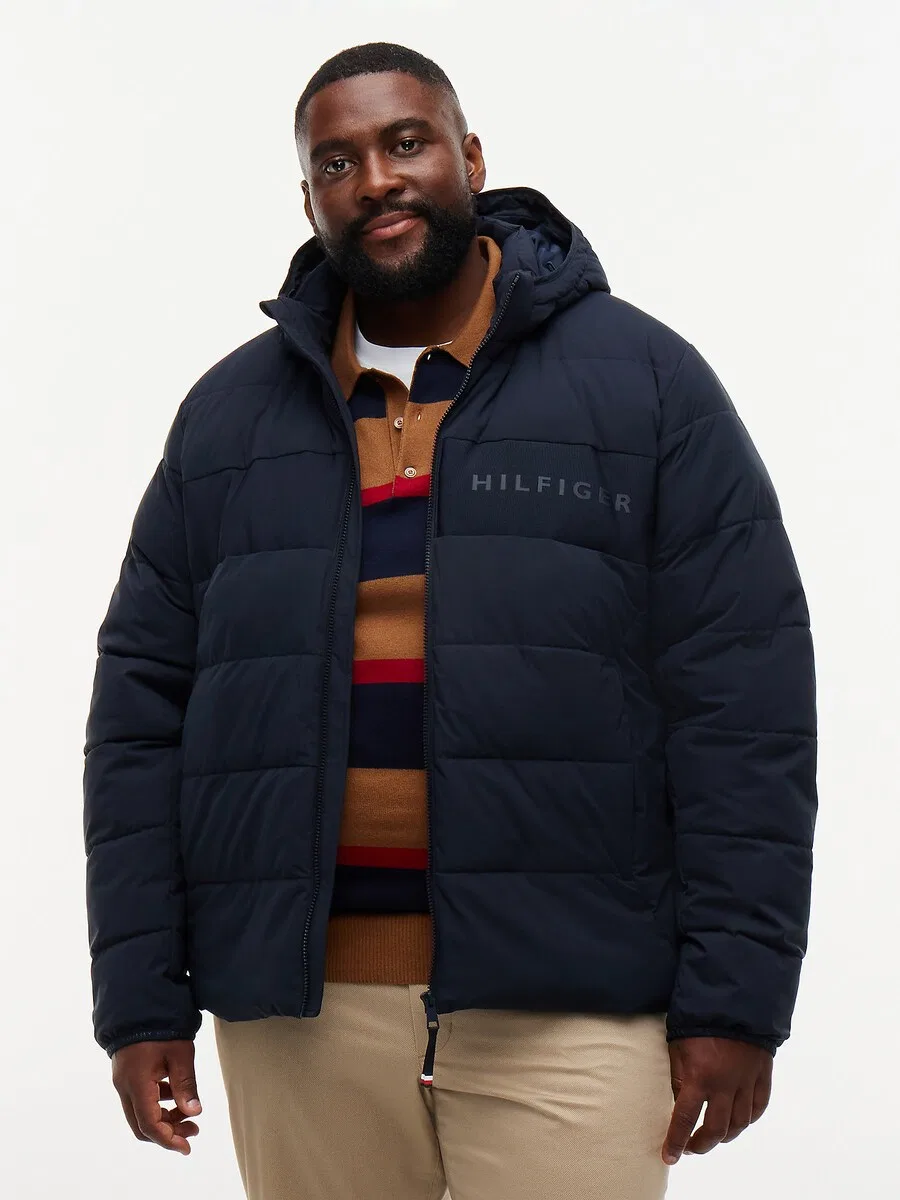 Куртка TOMMY HILFIGER межсезонья, цвет морской синий — фото 2