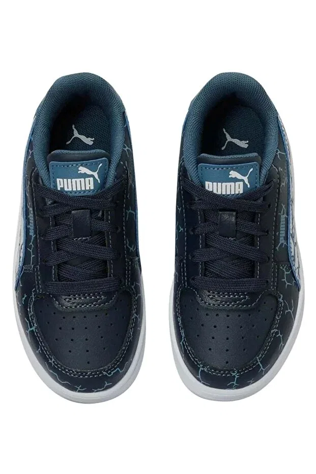 Детские спортивные кроссовки для девочек текстильные Caven 2.0 icy monster ps 398732-02 Puma, Синий — фото 4