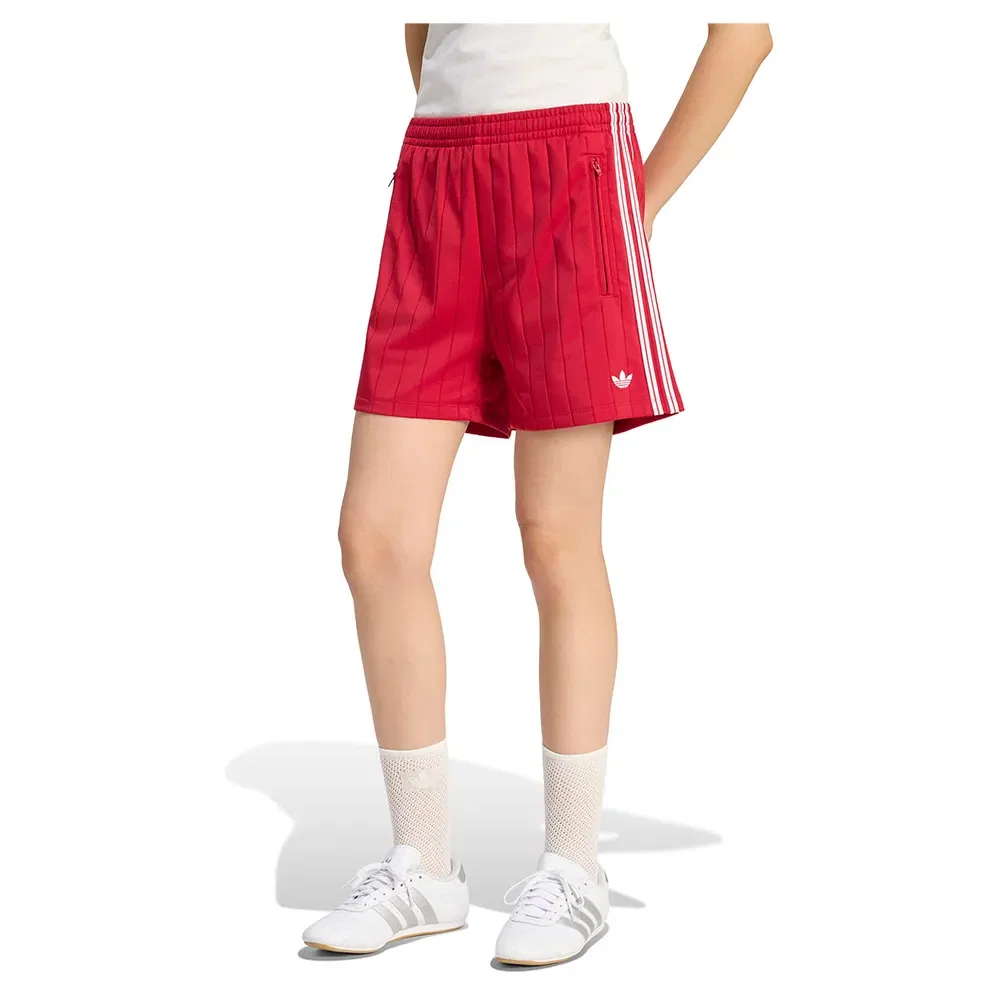Шорты с полосками Pinstripe Firebird Adidas Originals, красный