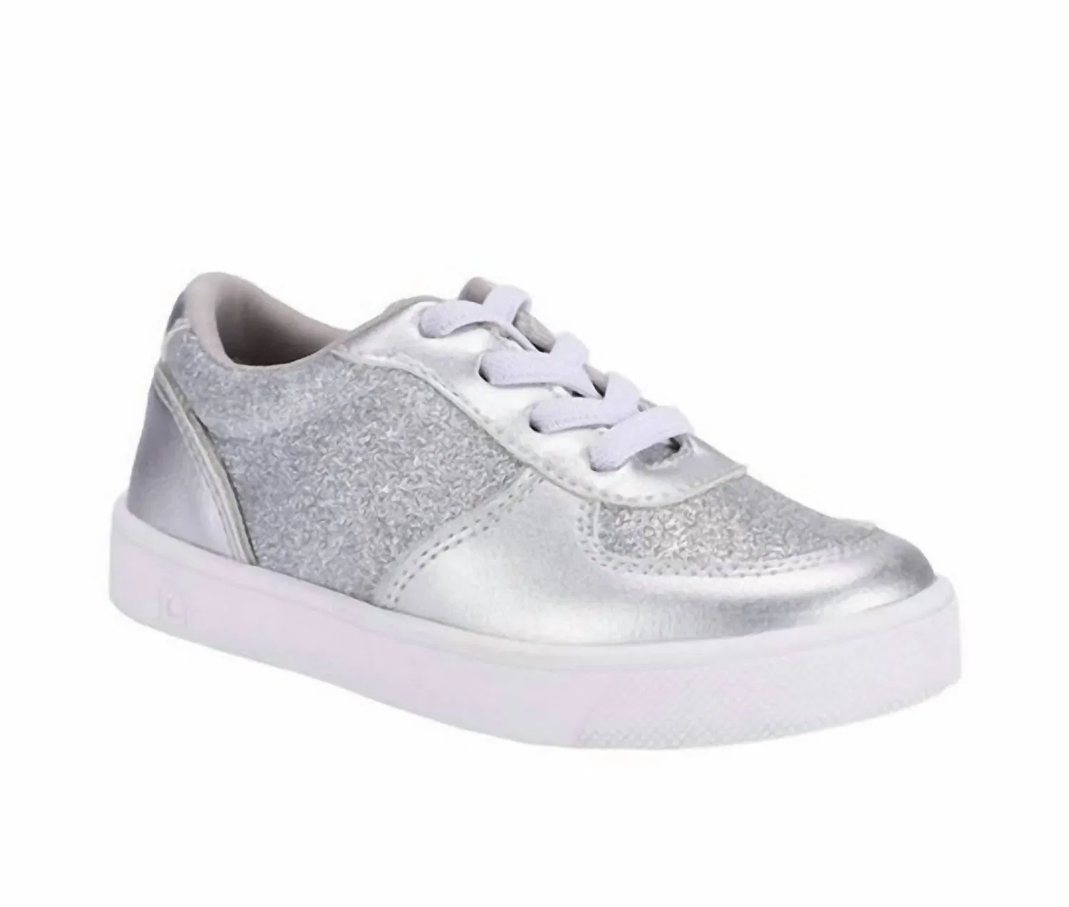 Детские кроссовки для девочек блестящие Mika Shoe Oomphies, Silver — фото 2