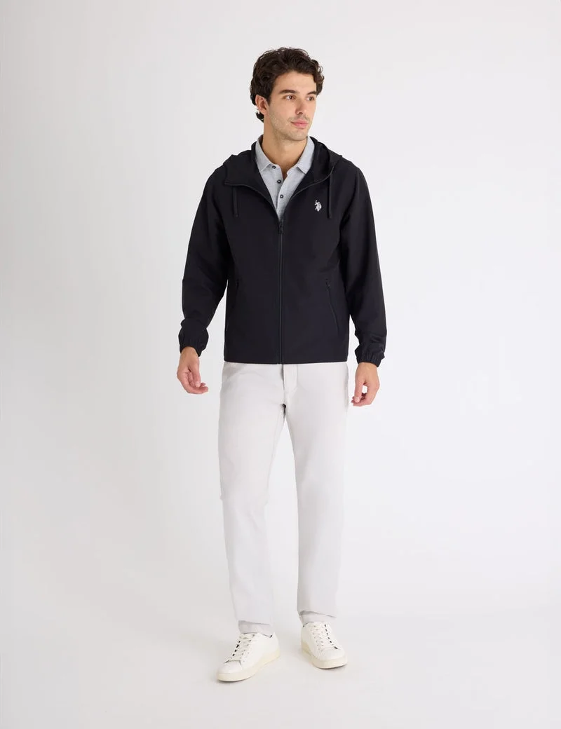 Мужская куртка U.S. Polo Assn. Hooded Surf, черный — фото 3