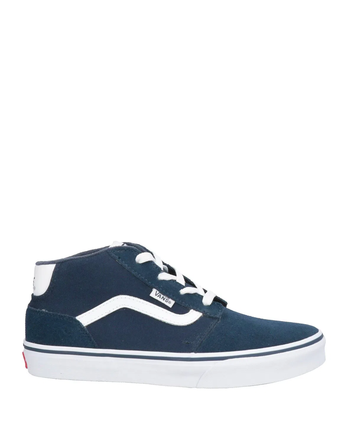 Детские высокие кеды для мальчиков из кожи Vans, темно‑синий
