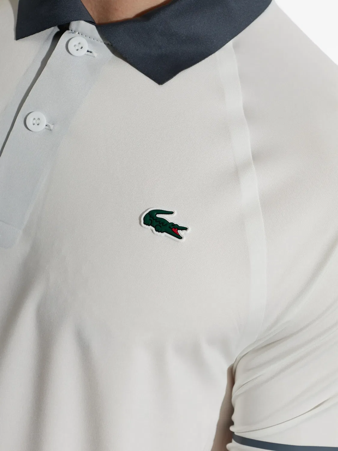 Поло On Court белое Lacoste, белый — фото 2