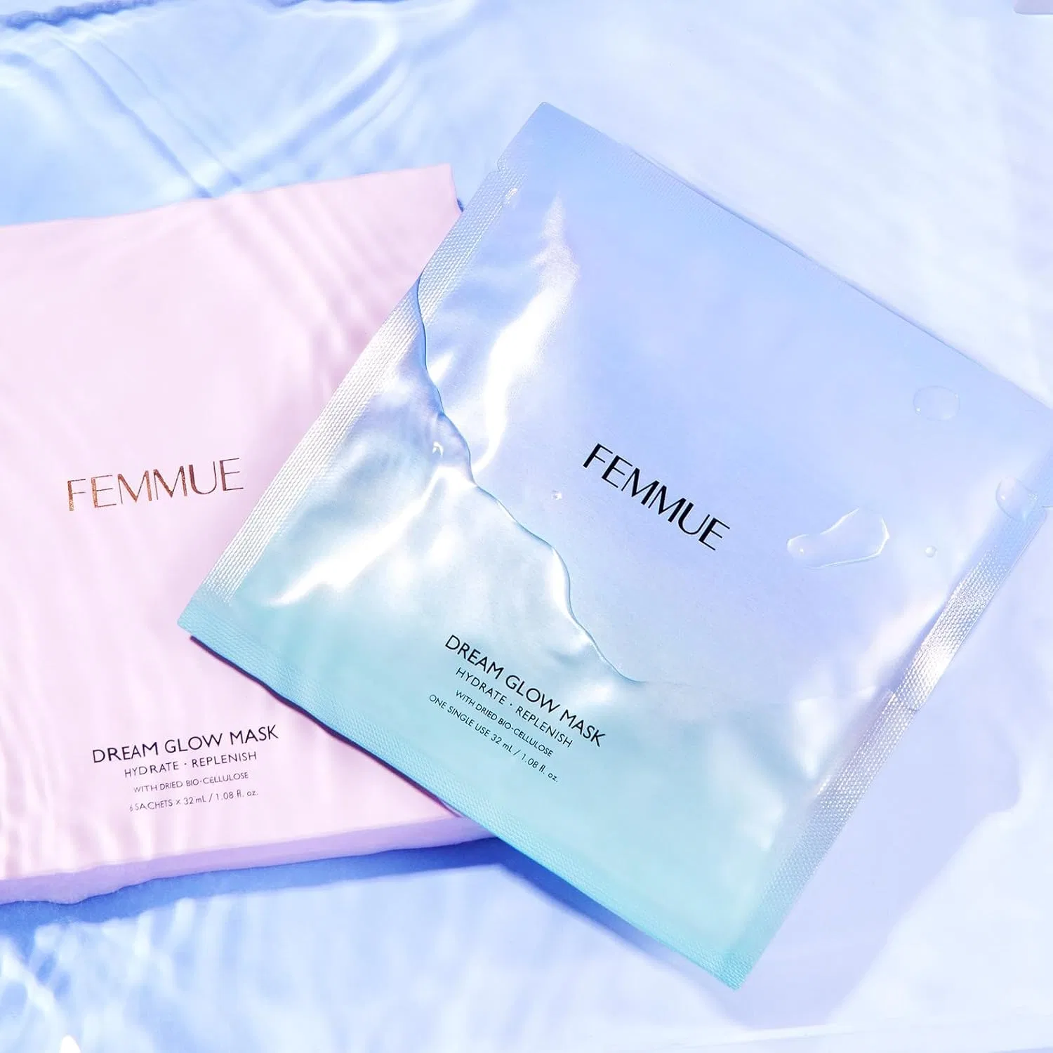 Маска для лица Femmue — Dream Glow Mask HR, увлажняющая, 32 мл — фото 4