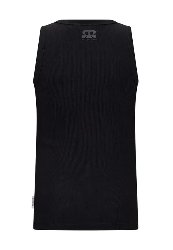 Топ без рукавов хлопковый Singlets gaya - top Retour Jeans, черный — фото 2
