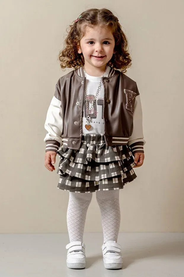 Детский комплект для девочек с длинным рукавом Taupe Jnf Kids — фото 3