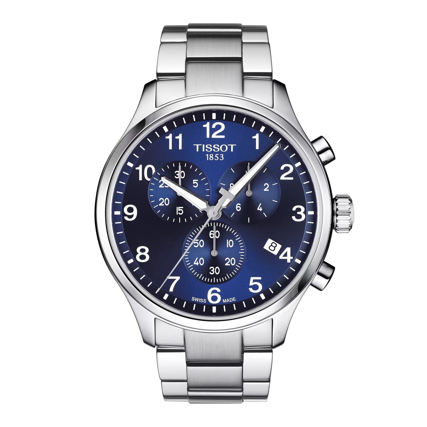 

Часы Tissot Chrono XL Classic T1166171104701, нержавеющая сталь/синий