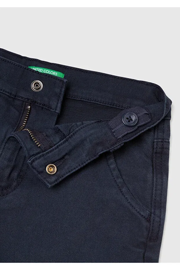 Детские шорты для мальчиков прямого кроя United Colors Of Benetton, Navy Blue — фото 3