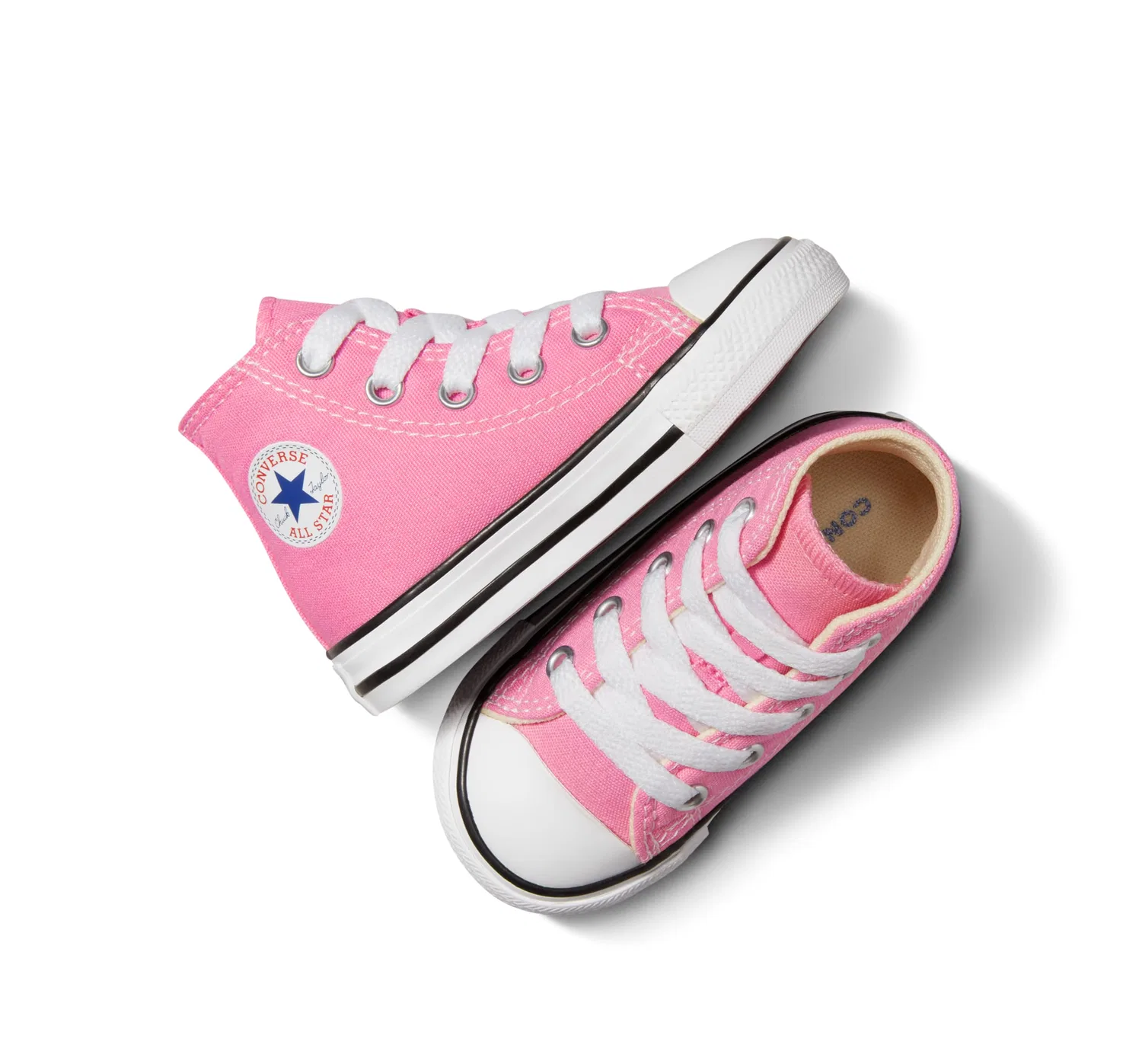 Детские кроссовки для девочек с металлическим покрытием Converse, Pink — фото 4