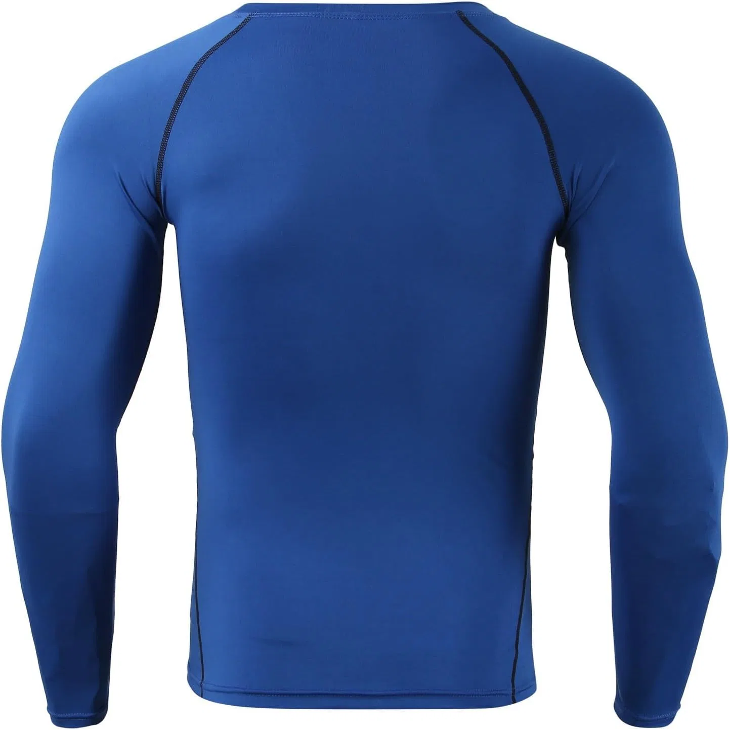 Мужская компрессионная футболка с длинным рукавом Athletic Stretchy Breathable, Blue — фото 4